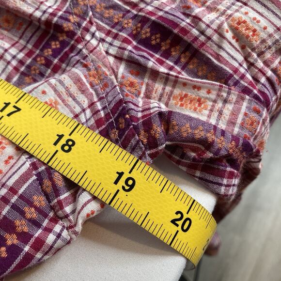 Vintage Wet Seal Y2K Women's Plaid Tie Front Shirt Size L Western Daisy Duke - Picture 4 of 11